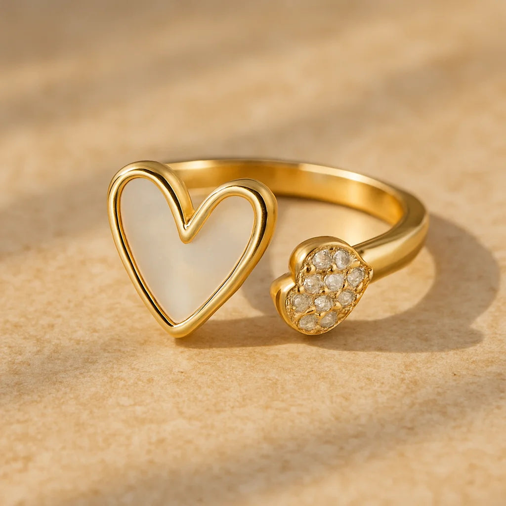Anillo Corazones Dobles