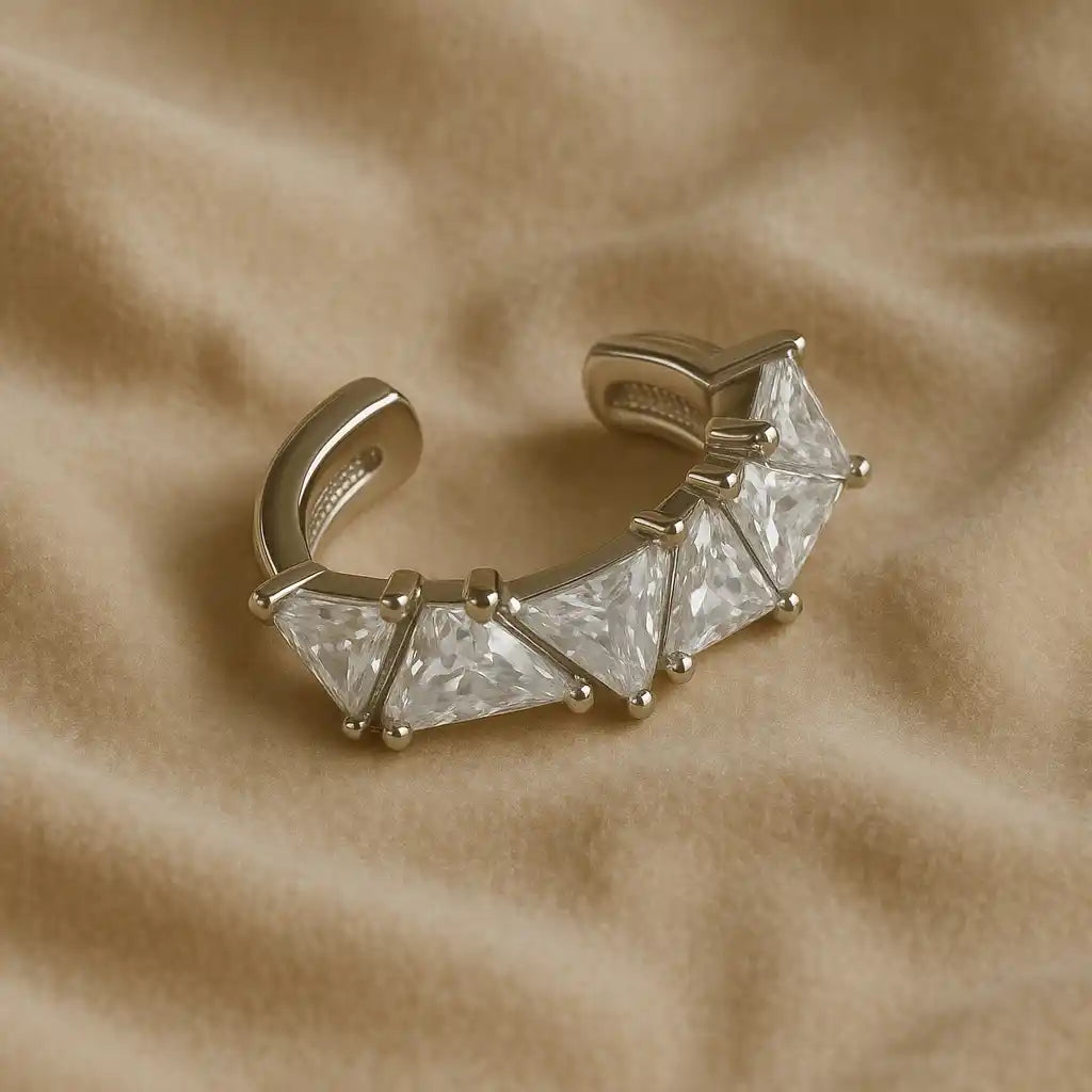 Ear Cuff Triangulos - Delgado