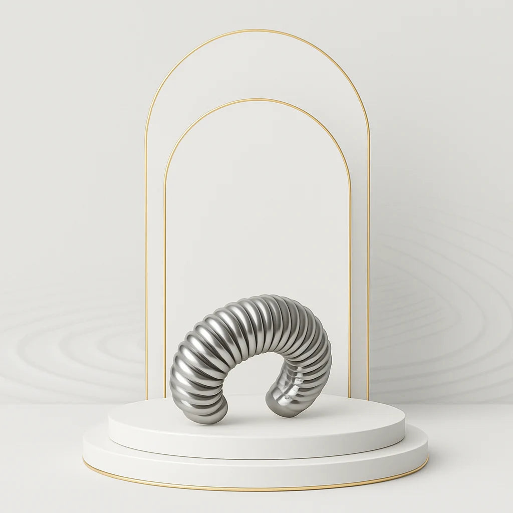 Ear Cuff Rayas Plateado - Ear Cuff