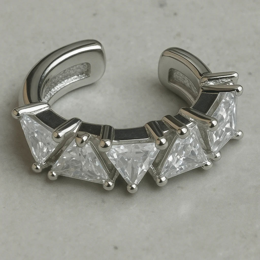 Ear Cuff Triangulos - Delgado