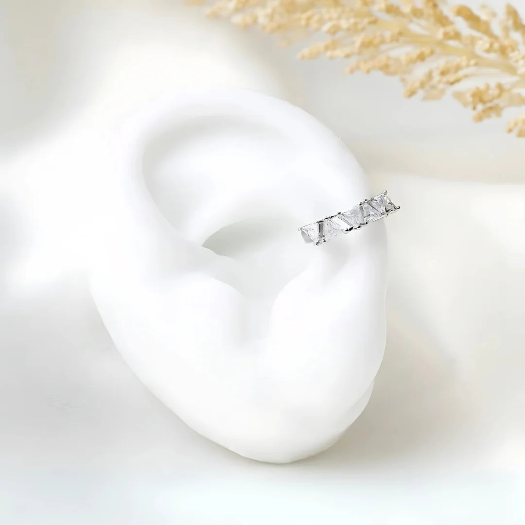 Ear Cuff Triangulos - Delgado