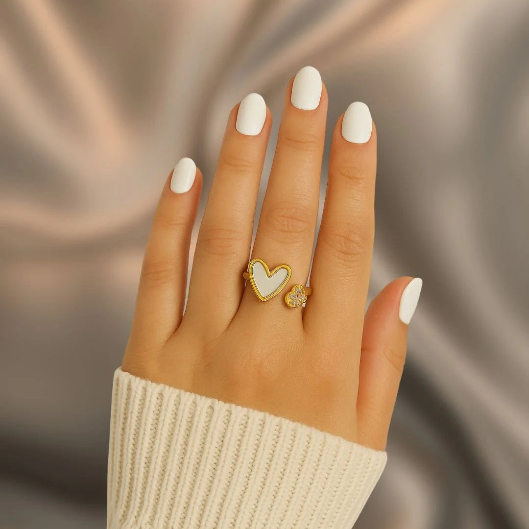 Anillo Corazones Dobles