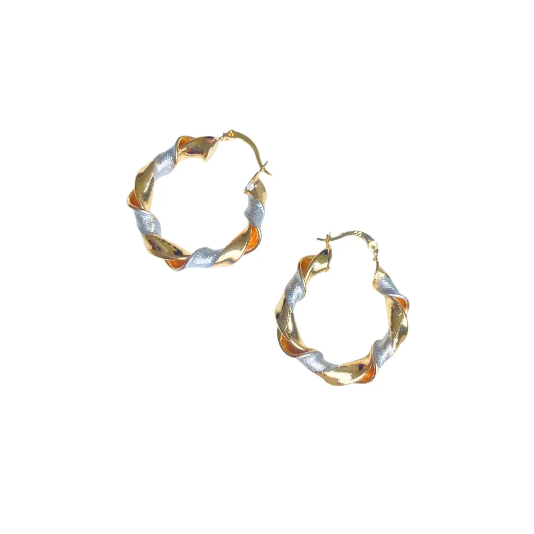 Aretes importados tipo lazo para looks formales y casuales