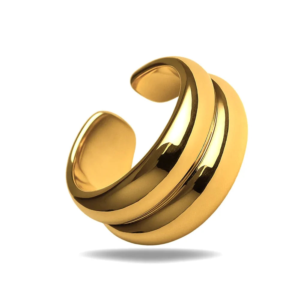 Anillo doble en imagen individual. Accesorios mujer.