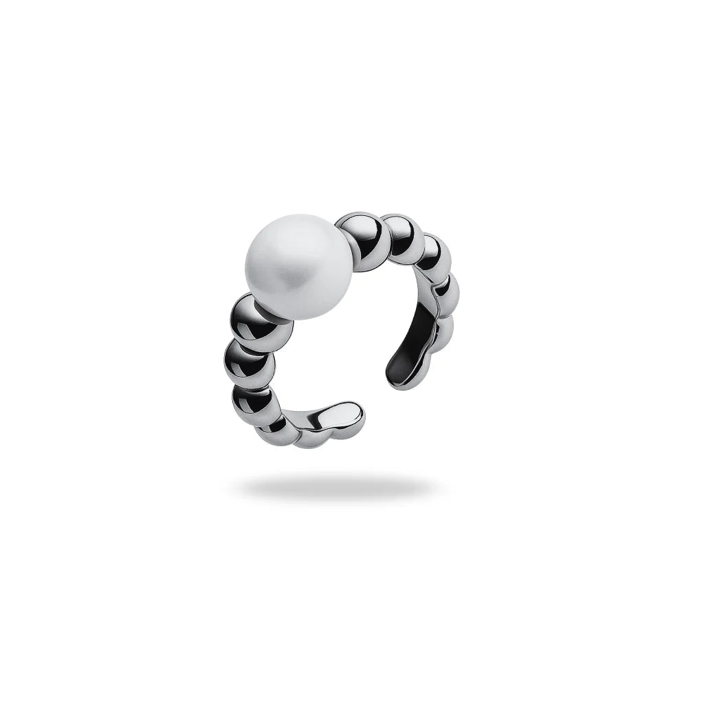 Anillo Trenzado con Perla