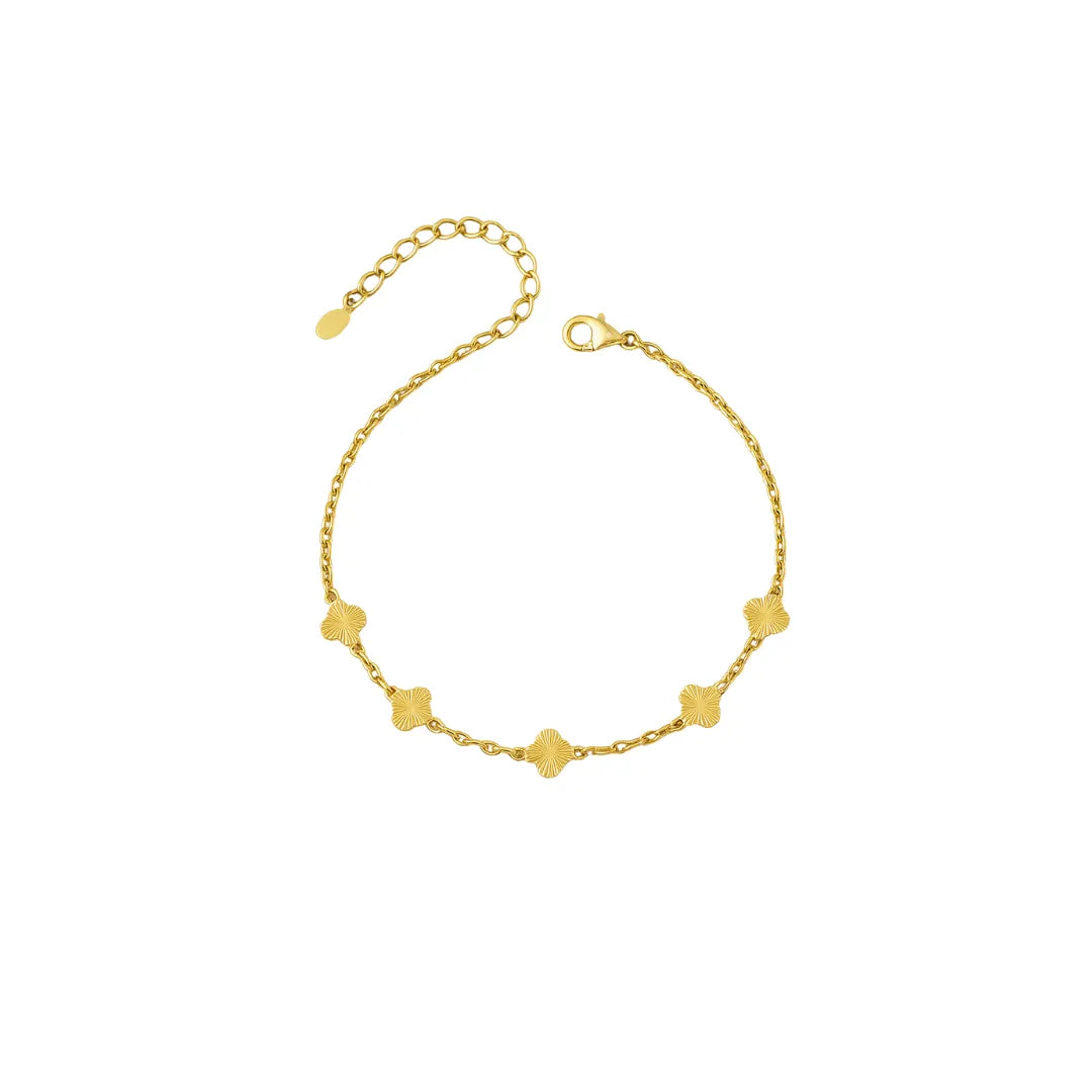 Tobillera Trebol Dorado