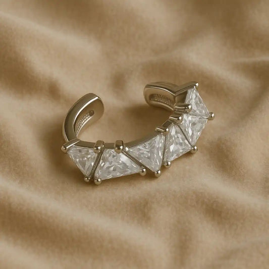 Ear Cuff Triangulos - Delgado