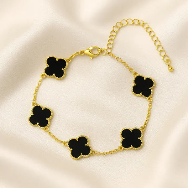 Pulsera Trebol Negra