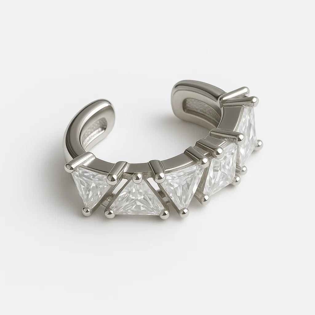 Ear Cuff Triangulos - Delgado