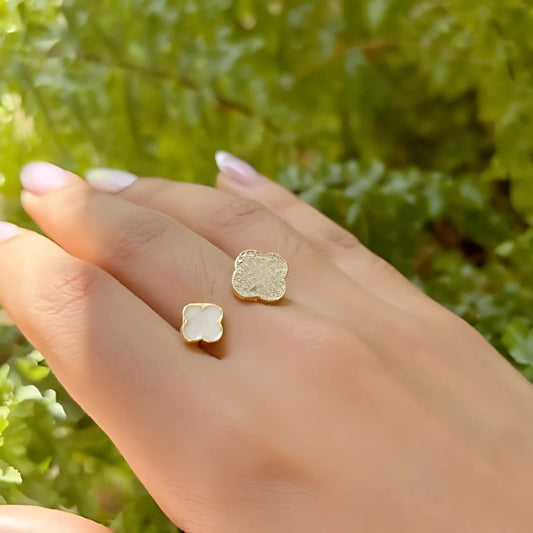 Anillo Doble Trebol