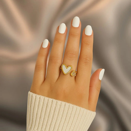 Anillo Corazones Dobles