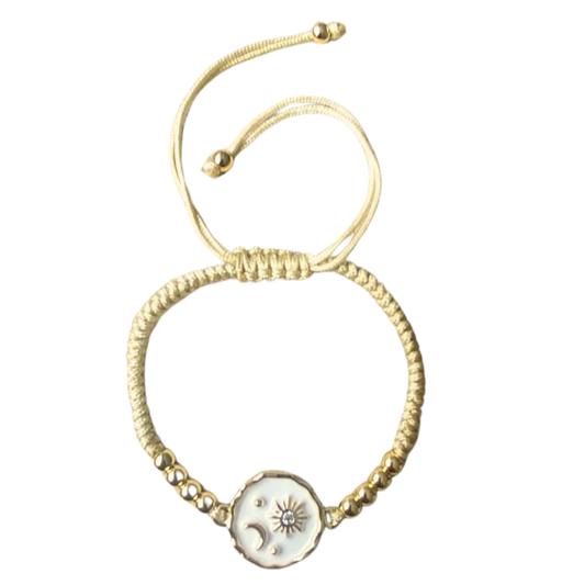 Pulsera Sol y Luna Tejida