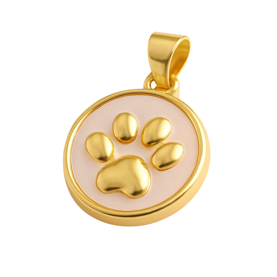 Charm huellita pequeña en oro 24K ideal para regalo con significado

